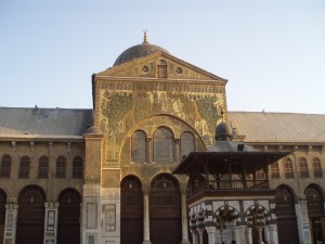 The priceless mosaics with scenes of Paradise, Damascus Umayyad Mosque