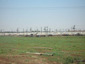 Syrian refugee camp at Akcakale, south of Harran, Turkey (DD)