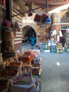 Sidon's old souks are indistinguishable from the souks of Old Damascus [DD, 2014] 
