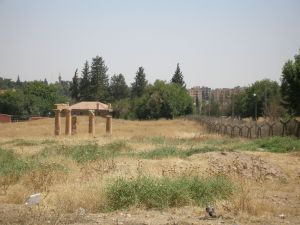 Roman columns of Nisibis in the no-man's land between Nusaybin (Turkey) and Qamishli (Syria) [DD, 2013]