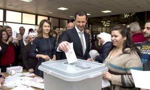 Assad votin in parliamentary elections April 13 2016