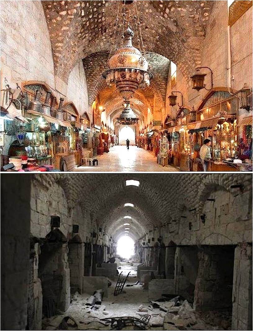 APSA Aleppo Souq destruction Picture1